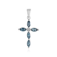 London Blue Topaz Silver Pendant