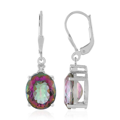 Mystic Quartz Silver Earrings