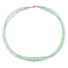 9K Colombian Emerald Gold Necklace