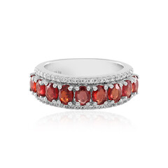 Tanzanian Ruby Silver Ring