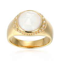 Mother of Pearl Silver Ring