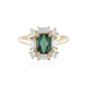 9K Indicolite Gold Ring (Adela Gold)