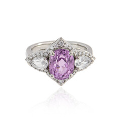 Brazilian Kunzite Platinum Ring