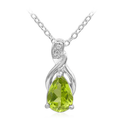 Burmese Peridot Silver Necklace