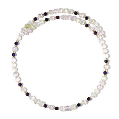 Brazilian Kunzite Steel Choker (Riya)