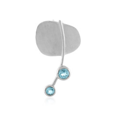 Sky Blue Topaz Silver Pendant