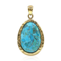 Kingman Blue Mojave Turquoise Silver Pendant (Art of Nature)