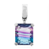 Bi Colour Fluorite Silver Pendant (CUSTODANA)