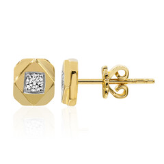 14K IF (D) Diamond Gold Earrings