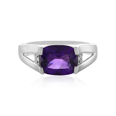 Siberian Amethyst Silver Ring