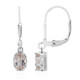 Morganite Silver Earrings