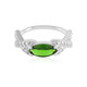 Russian Diopside Silver Ring