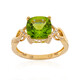 14K Dashihe Peridot Gold Ring (CIRARI)