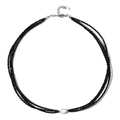 White Freshwater Pearl Silver Necklace