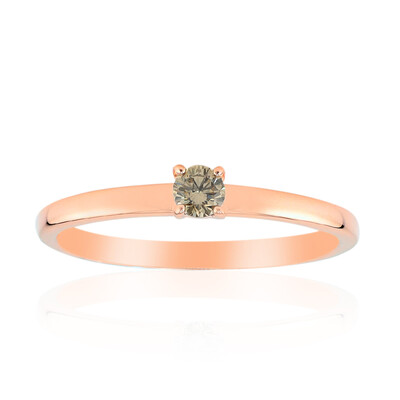 9K SI1 Argyle Rose De France Diamond Gold Ring (Annette)