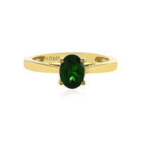 Russian Diopside Silver Ring