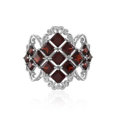 Mozambique Garnet Silver Ring