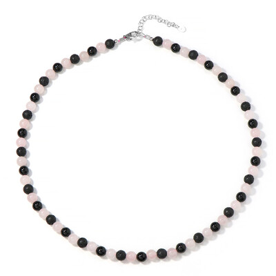 Rose Quartz Silver Necklace