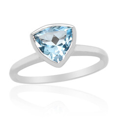 Sky Blue Topaz Silver Ring