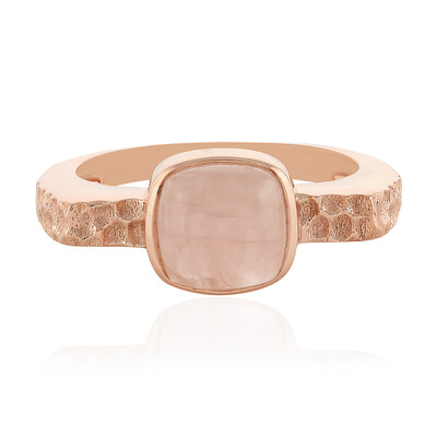 Rose Quartz Silver Ring (MONOSONO COLLECTION)