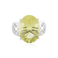 Lemon Quartz Silver Ring