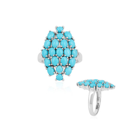 Sleeping Beauty Turquoise Silver Ring