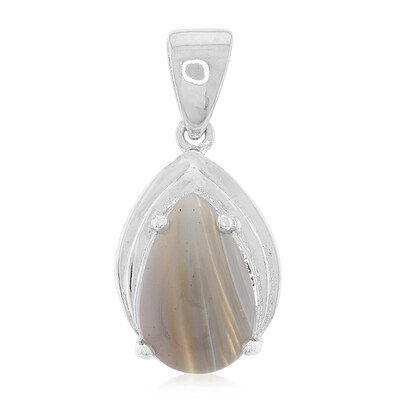 Botswana Agate Silver Pendant