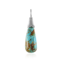 Kingman Turquoise Silver Pendant