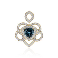 9K London Blue Topaz Gold Pendant (SUHANA)