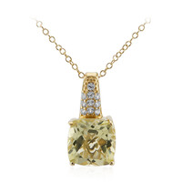 Lemon Citrine Silver Necklace