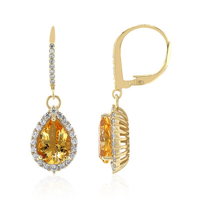 Citrine Silver Earrings