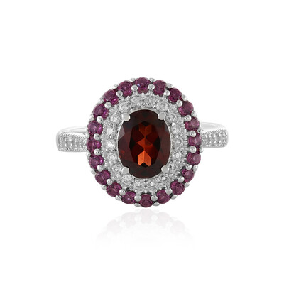 Indian Garnet Silver Ring