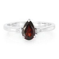 Mozambique Garnet Silver Ring