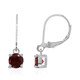 Malaya Garnet Silver Earrings