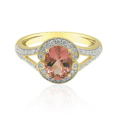 14K Brazilian Pink Tourmaline Gold Ring