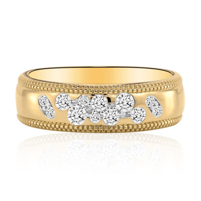 14K IF (D) Diamond Gold Ring (Annette)