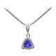 10K AAA Tanzanite Gold Necklace