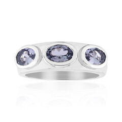 Unheated Tanzanite Silver Ring