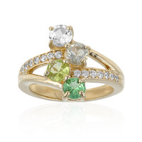 Burmese Peridot Silver Ring