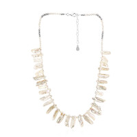 Keshi pearl Silver Necklace (TPC)