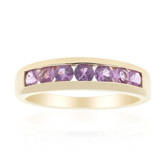 9K Ceylon Purple Sapphire Gold Ring