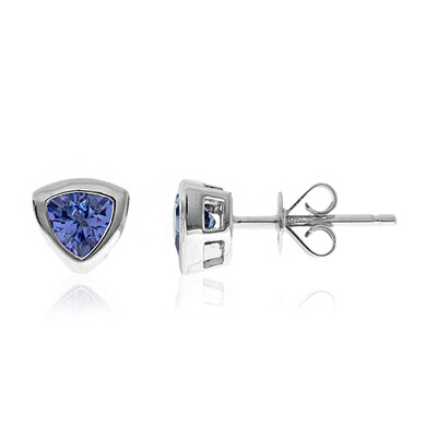 10K AAA Tanzanite Gold Earrings