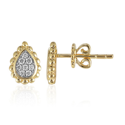 9K SI1 (G) Diamond Gold Earrings (Annette)