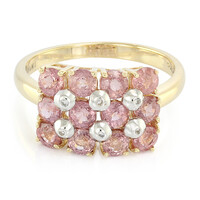 18K Unheated Padparadscha Sapphire Gold Ring (AMAYANI)