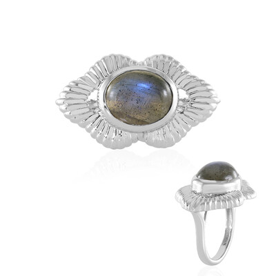 Labradorite Silver Ring (MONOSONO COLLECTION)