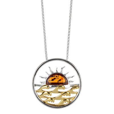 Baltic Amber Silver Necklace (dagen)