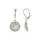 Green Moonstone Silver Earrings (KM by Juwelo)