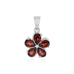 Mozambique Garnet Silver Pendant