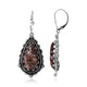 Leopard Skin Jasper Silver Earrings (Desert Chic)