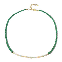 Zambian Emerald Silver Necklace